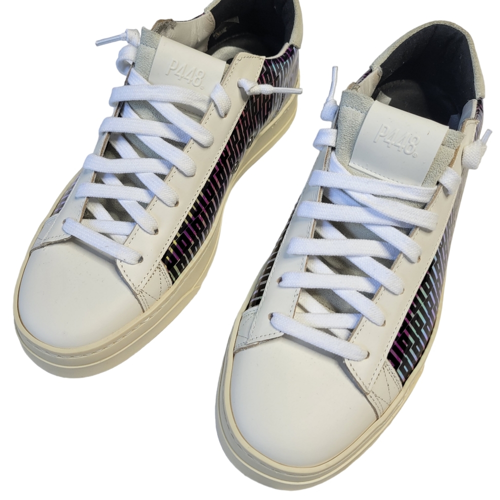 NWT P448 Holographic Jack Monogram Sneakers - Picture 2 of 9
